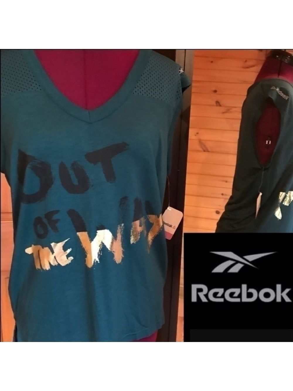 Reebok Sleeveless Athletic Shirt New   Size Small & Medium Graphic T Shirt
